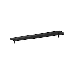 Z-Lite Multi Point Canopy 2 Light Ceiling Plate, Matte Black