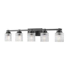 Z-Lite 5 Light Vanity, Matte Black