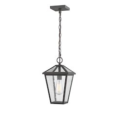 Z-Lite Talbot 1 Light Outdoor Chain Mount Ceiling Fixture, Oil Rubbed Bronze