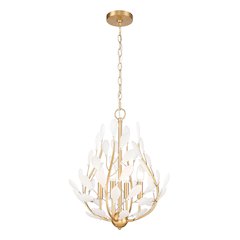 Z-Lite 4 Light Chandelier, Modern Gold