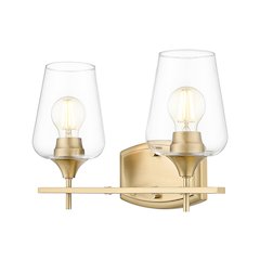 Z-Lite 2 Light Vanity, Burnished Brass