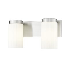 Z-Lite Burk 2 Light Vanity, Brushed Nickel