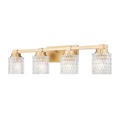Z-Lite 4 Light Vanity, Modern Gold