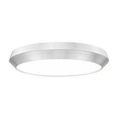 Z-Lite 1 Light Flush Mount, Brushed Nickel