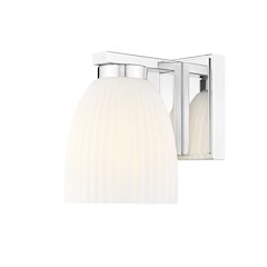 Z-Lite Naya 1 Light Wall Sconce in Chrome color, Steel frame