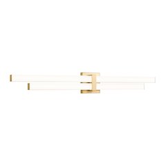 Z-Lite Zane 2 Light Vanity in Modern Gold Frame Finish