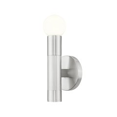 Z-Lite Stari 1 Light Wall Sconce in Brushed Nickel color, Steel frame