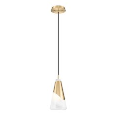 Z-Lite Aimie 1 Light Pendant, Modern Gold