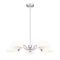 Z-Lite 5 Light Chandelier, Brushed Nickel