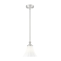 Z-Lite 1 Light Pendant, Brushed Nickel