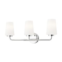 Z-Lite Montford 3 Light Vanity in Chrome color, Steel frame