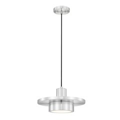 Z-Lite 1 Light Pendant, Brushed Nickel