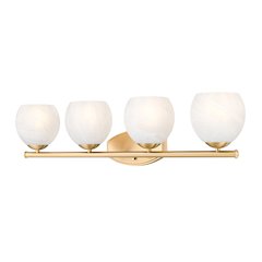 Z-Lite 4 Light Vanity, Modern Gold