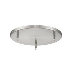 Z-Lite 3 Light Ceiling Plate, Brushed Nickel Frame Finish