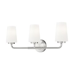 Z-Lite Montford 3 Light Vanity in Brushed Nickel color, Steel frame