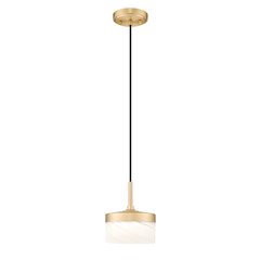 Z-Lite 1 Light Pendant, Modern Gold