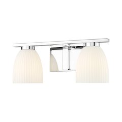 Z-Lite Naya 2 Light Vanity in Chrome color, Steel frame