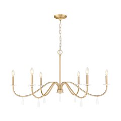 Z-Lite 6 Light Chandelier, Mordern Gold