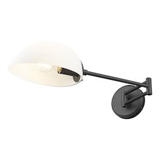 Z-Lite 1 Light Wall Sconce, Matte Black