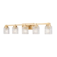 Z-Lite 5 Light Vanity, Modern Gold