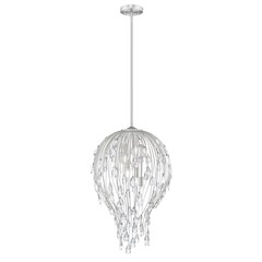 Z-Lite 6 Light Pendant, Brushed Nickel