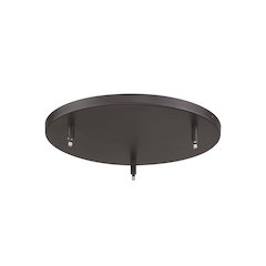 Z-Lite 3 Light Ceiling Plate, Bronze Frame Finish