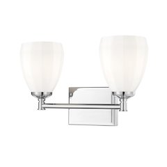 Z-Lite Oren 2 Light Vanity in Chrome  color, Steel frame
