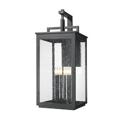 Z-Lite Hartwell 6 Light Outdoor Wall Light in Sand Black color, Aluminum frame