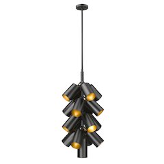 Lumina 17 Light Matte Black Chandelier