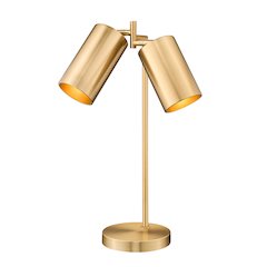 Lumina 2 Light Modern Gold Table Lamp