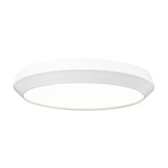 Z-Lite 1 Light Flush Mount, Matte White