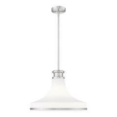 Z-Lite 1 Light Pendant, Brushed Nickel