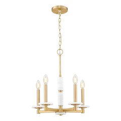 Z-Lite Kaden 5 Light Chandelier in Modern Gold color, Steel frame