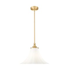 Z-Lite 1 Light Pendant, Modern Gold