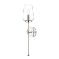 Z-Lite 1 Light Wall Sconce, Polished Nickel