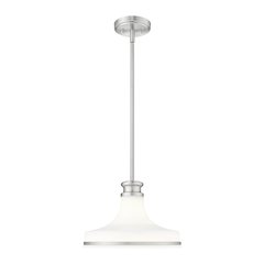 Z-Lite 1 Light Pendant, Brushed Nickel