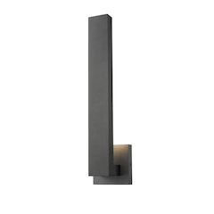 Z-Lite Edge 2 Light Outdoor Wall Light in Black Frame Finish