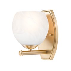 Z-Lite 1 Light Wall Sconce, Modern Gold