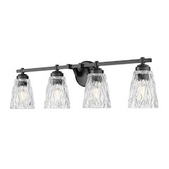 Z-Lite 4 Light Vanity, Matte Black