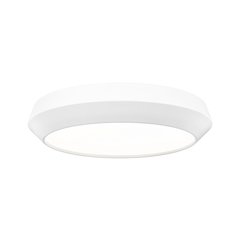 Z-Lite 1 Light Flush Mount, Matte White