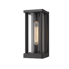 Z-Lite Glenwood 1 Light Outdoor Wall Light in Black Frame Finish