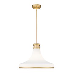 Z-Lite 1 Light Pendant, Modern Gold