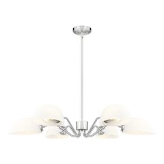 Z-Lite 6 Light Chandelier, Brushed Nickel