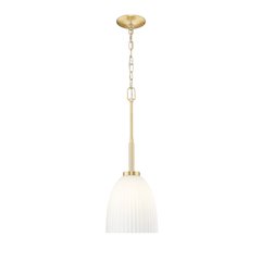 Z-Lite Naya 1 Light Pendant in Modern Gold color, Steel frame