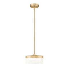 Z-Lite 1 Light Pendant, Modern Gold