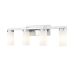 Z-Lite Danica 4 Light Vanity in Chrome color, Steel frame
