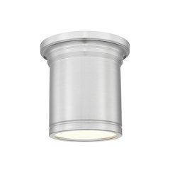 Z-Lite 1 Light Flush Mount, Brushed Nickel