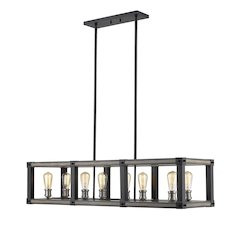 Z-Lite 8 Light Linear Chandelier