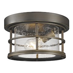 Z-Lite 1 Light Outdoor Flush Mount