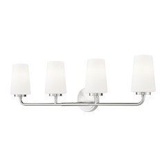 Z-Lite Montford 4 Light Vanity in Brushed Nickel color, Steel frame